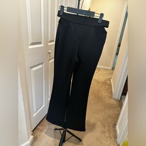 Small flare pants with cut out waist